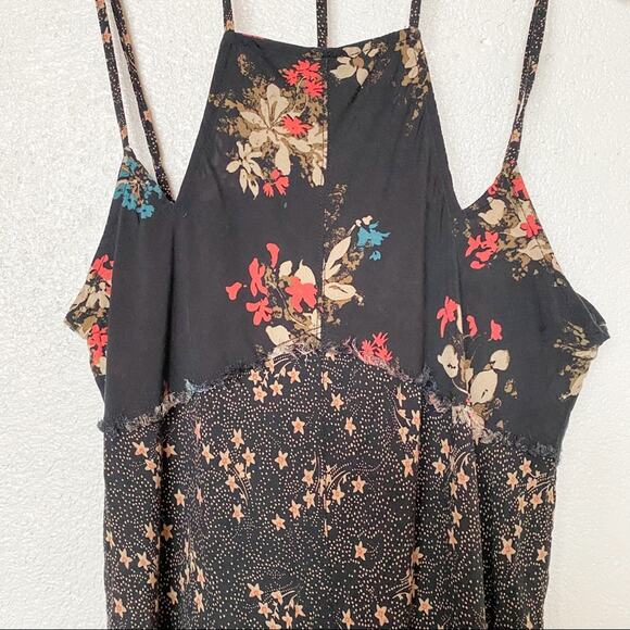 Free People Patchwork Crescent Slip Dress Size XS - Picture 6 of 14